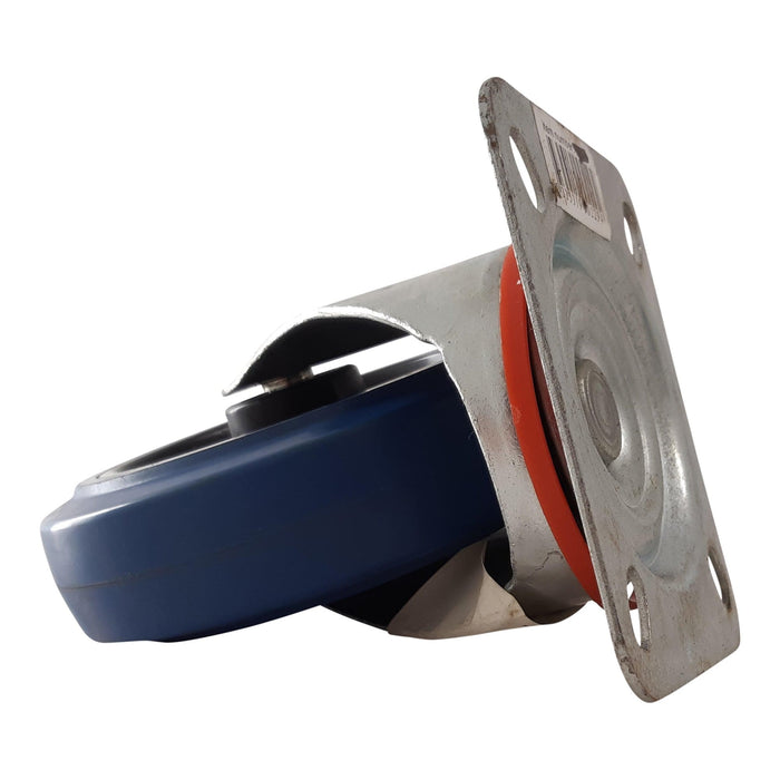 RUBBER SWIVEL-PLATE CASTOR 125MM DIA. - QWS - Welding Supply Solutions