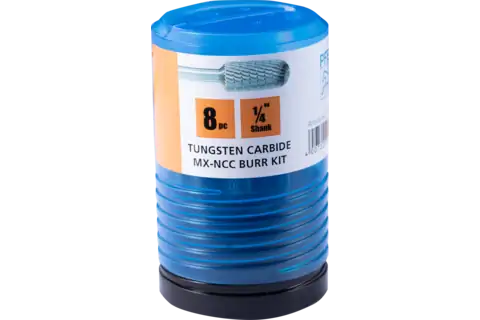 PFERD TUNGSTEN CARBIDE GENERAL PURPOSE1/4” SHANK 8PC