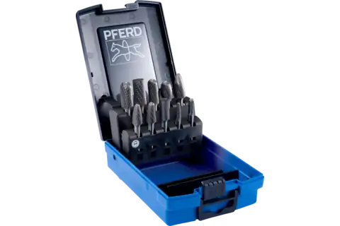 PFERD TUNGSTEN CARBIDE BURR SET METR 10PC - QWS - Welding Supply Solutions