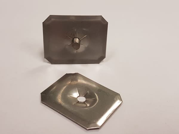 SPEEDCLIP ZINC .105 2½ X 2½" (63.5MM X 63.5MM) -1000/PKT