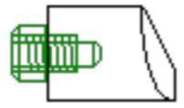 SPOT SCREW BASE TIP 3/4 INCH DIA 5/16 THREAD 1 1/4" 32MM PP2 - QWS - Welding Supply Solutions