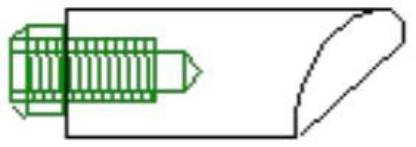 SPOT SCREW BASE TIP 5/8 INCH 5/16 THREAD 2 1/4" 57MM LONG - QWS - Welding Supply Solutions