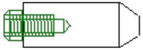 SPOT SCREW BASE TIP 5/8 INCH DIA 5/16 THREAD 1 1/4" 32MM - QWS - Welding Supply Solutions