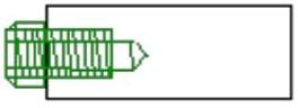 SPOT SCREW BASE TIP 5/8 INCH DIA 5/16 THREAD 1 1/4" TA5/07 - QWS - Welding Supply Solutions