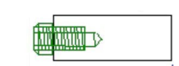 SPOT SCREW BASE TIP 5/8 INCH DIA 5/16 THREAD 2 1/4" 57MM - QWS - Welding Supply Solutions