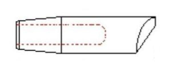 SPOT TIP STD 5/8 INCH DIA 5 DEGREE TAPER 70MM LONG PT5/20 - QWS - Welding Supply Solutions