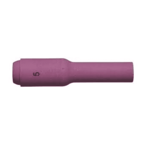 SR17/18/26 TIG CERAMIC NOZZLE #5 8MM (76MM LONG) - QWS - Welding Supply Solutions