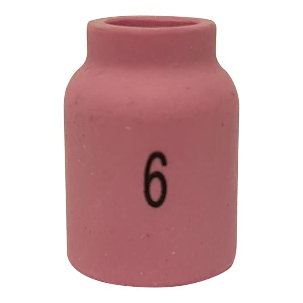 SR9/20 TIG GAS LENS CERAMIC #6 10MM - QWS - Welding Supply Solutions