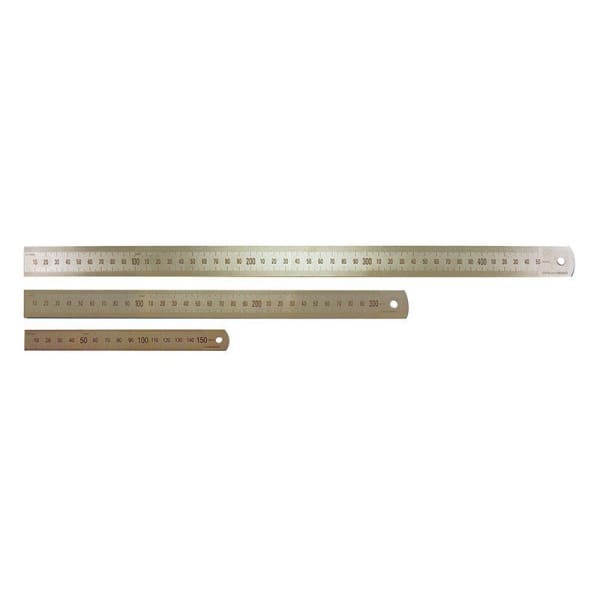 STAINLESS STEEL RULER 450MM MET/IMP - QWS - Welding Supply Solutions