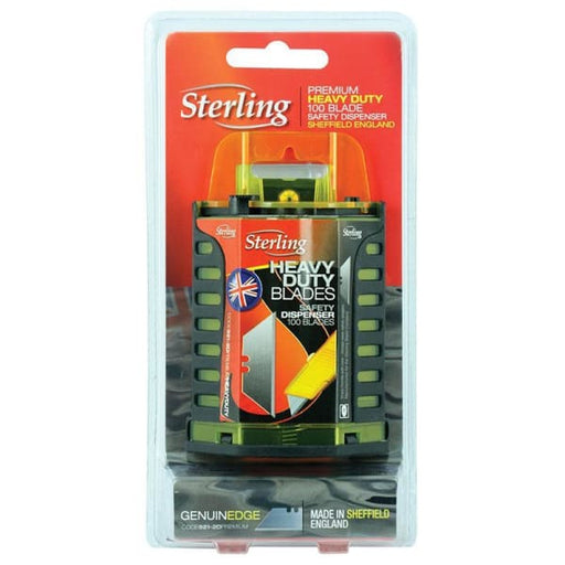 STERLING KNIFE BLADES 100 WITH DISPENSER - QWS - Welding Supply Solutions