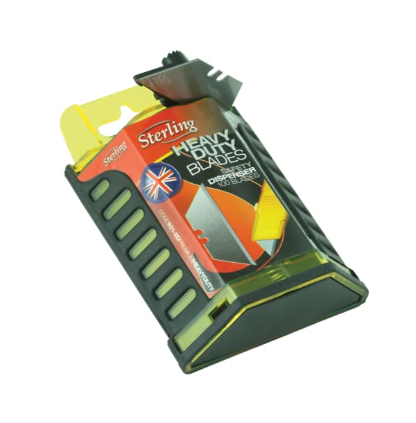 STERLING KNIFE BLADES 100 WITH DISPENSER - QWS - Welding Supply Solutions