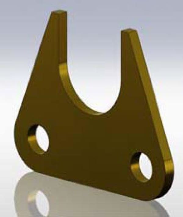 TAYLOR 22MM BRASS FOOT PIECE SHEAR CONNECTOR - QWS - Welding Supply Solutions