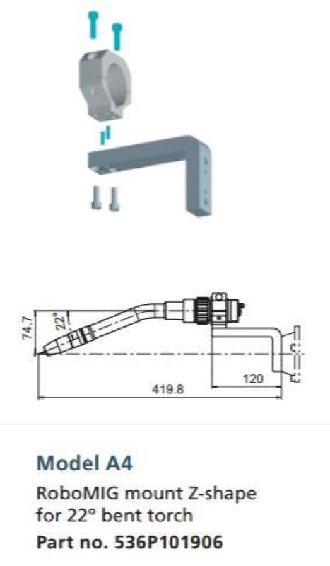 TBI TORCH MOUNT Z-SHAPE - QWS - Welding Supply Solutions
