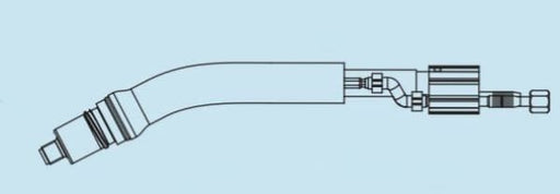 TBI TORCH NECK 9W-ALU 35DEG - QWS - Welding Supply Solutions
