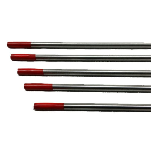 TBI TUNGSTEN ELECTRODE 2.4 X 45MM (RED) - QWS - Welding Supply Solutions