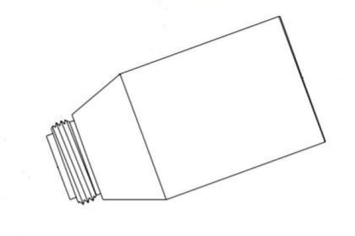 TECMO EL60 SHIELD CUP BODY 60/120A - QWS - Welding Supply Solutions