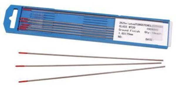TUNGSTENS THORIATED RED 1.0MM SUIT STAINLESS OR MILD STEEL - QWS - Welding Supply Solutions