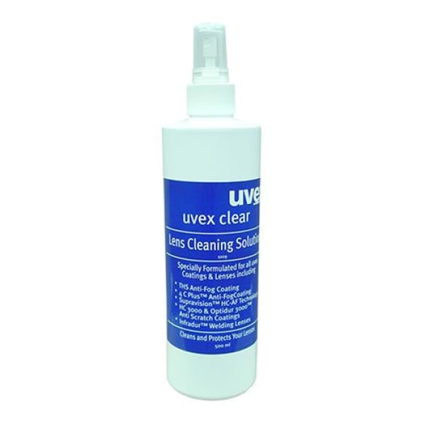UVEX LENS CLEANING FLUID 500ML ANTIFOG QWS Welding Supply Solutions