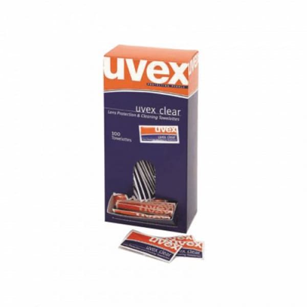 UVEX LENS WIPES TOWELLETTES BOX 100 - QWS - Welding Supply Solutions