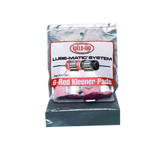 WELDAID LUBE PADS - RED, PACKET OF 6 - QWS - Welding Supply Solutions