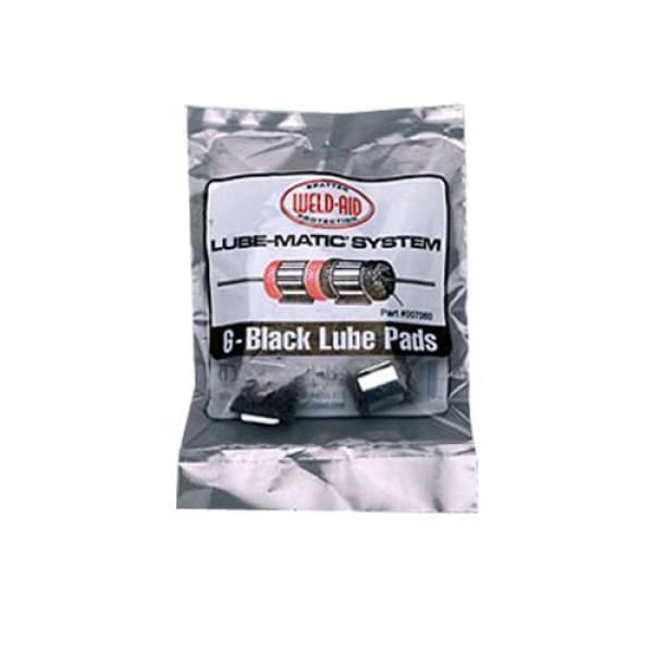 WELDAID LUBE PADS STEEL BLACK, PACKET OF 6 QWS Welding Supply