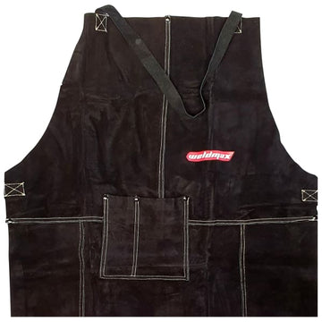 WELDMAX LEATHER APRON BIB LEATHER STRAPS 1066MMX609MM - QWS - Welding Supply Solutions