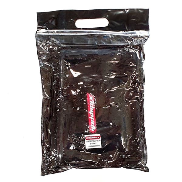 WELDMAX LEATHER APRON BIB LEATHER STRAPS 1066MMX609MM - QWS - Welding Supply Solutions