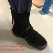 WELDMAX LEATHER WELDERS SPATS BUCKLE CLOSE (SWS7SBC EQUIV) - QWS - Welding Supply Solutions