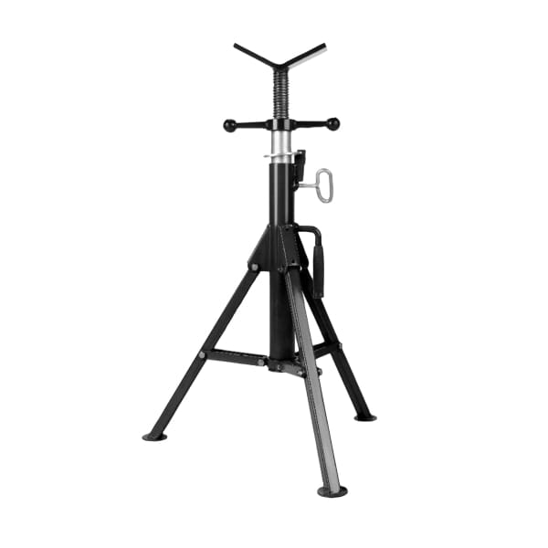 WELDMAX PIPE STAND 1135KG FOLDING LEG STAINLESS V-HEAD JACK - QWS - Welding Supply Solutions