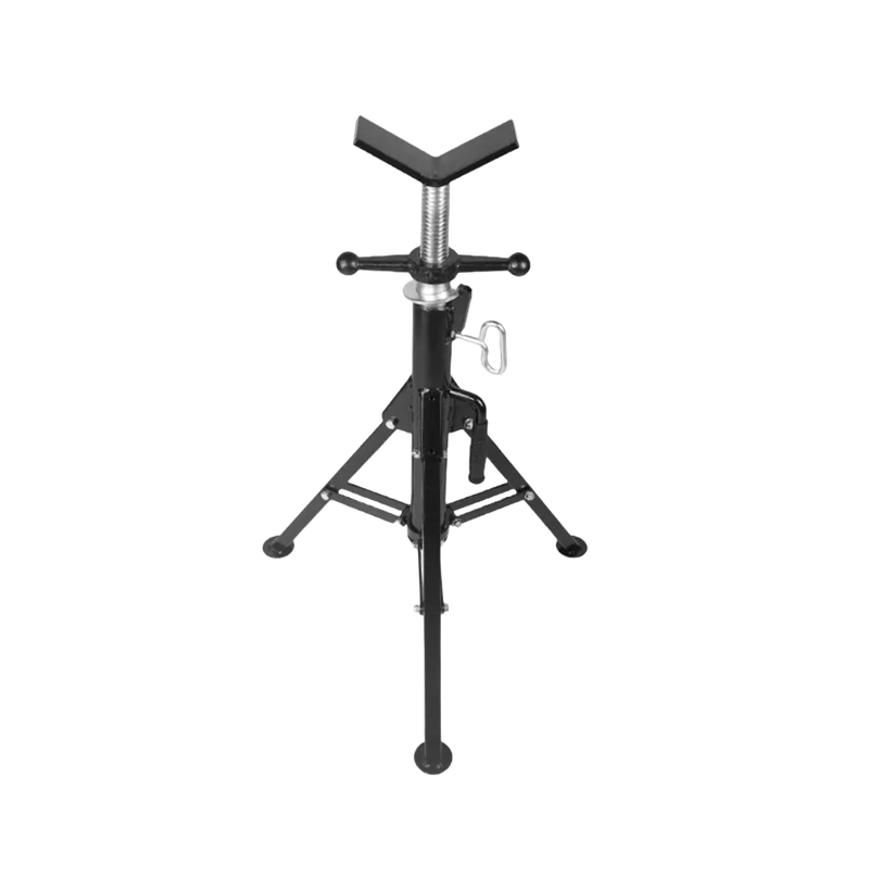 WELDMAX PIPE STAND 1135KG FOLDING LEG STAINLESS V-HEAD JACK - QWS - Welding Supply Solutions
