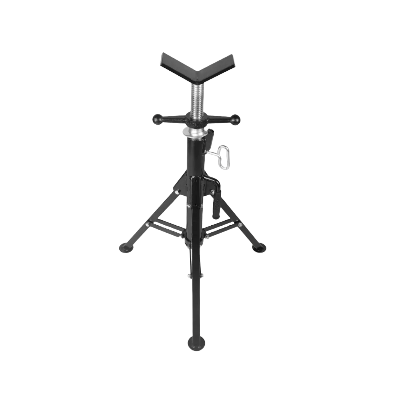 WELDMAX PIPE STAND 1135KG FOLDING LEG STAINLESS V-HEAD JACK - QWS - Welding Supply Solutions