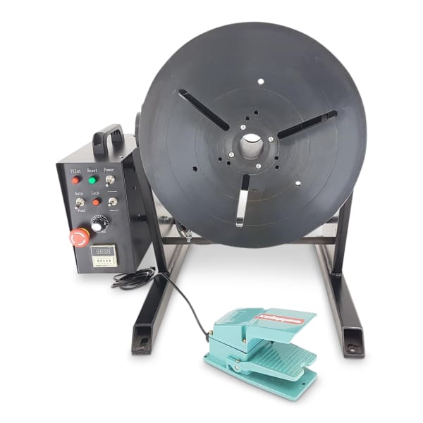WELDMAX POSITIONER 100KG INC CONTROL BOX & FOOT PEDAL - QWS - Welding Supply Solutions
