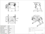 WELDMAX POSITIONER 100KG INC CONTROL BOX & FOOT PEDAL - QWS - Welding Supply Solutions