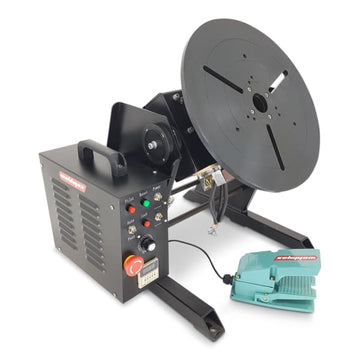 WELDMAX POSITIONER 300KG INC CONTROL BOX & FOOT PEDAL - QWS - Welding Supply Solutions