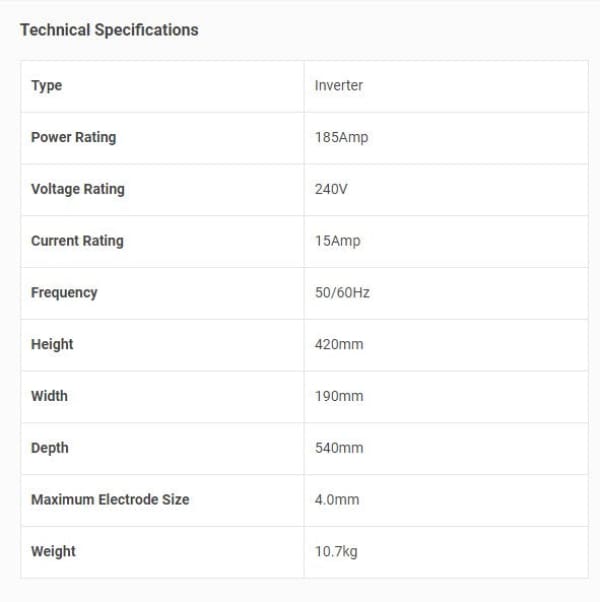 WIA WELDARC 185I MIG PACKAGE - QWS - Welding Supply Solutions