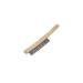 WOOD HAND-HELD WIRE BRUSH - STEEL 4 ROW - QWS - Welding Supply Solutions