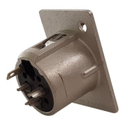 XLR 3PIN CANON SOCKET PANEL MOUNT - QWS - Welding Supply Solutions
