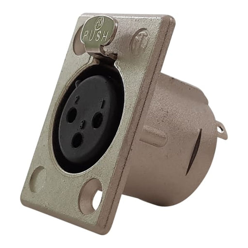 XLR 3PIN CANON SOCKET PANEL MOUNT - QWS - Welding Supply Solutions