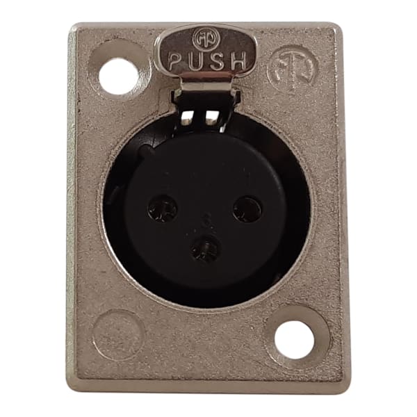 XLR 3PIN CANON SOCKET PANEL MOUNT - QWS - Welding Supply Solutions
